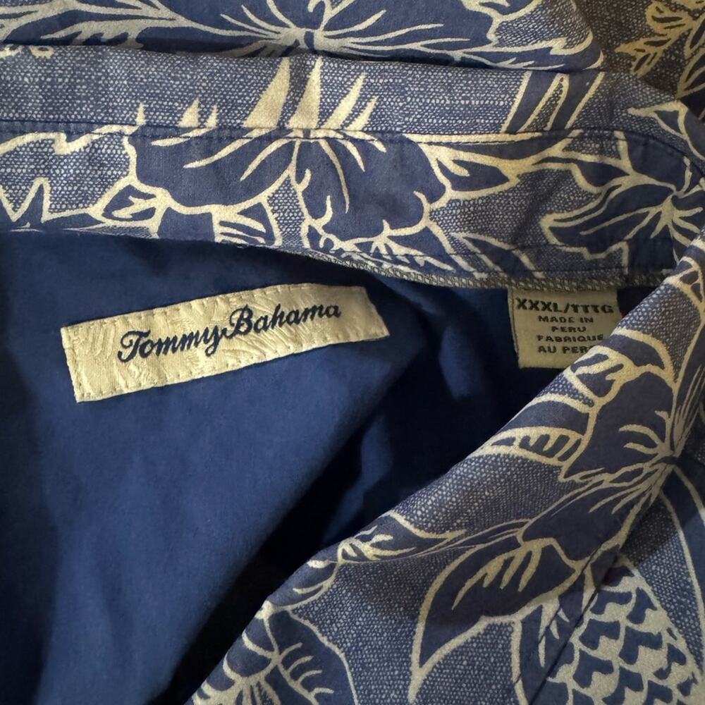 Los Angeles Dodgers Tommy Bahama Sport Tiki Luau Button-Up Shirt - Royal XXXL - Picture 9 of 9